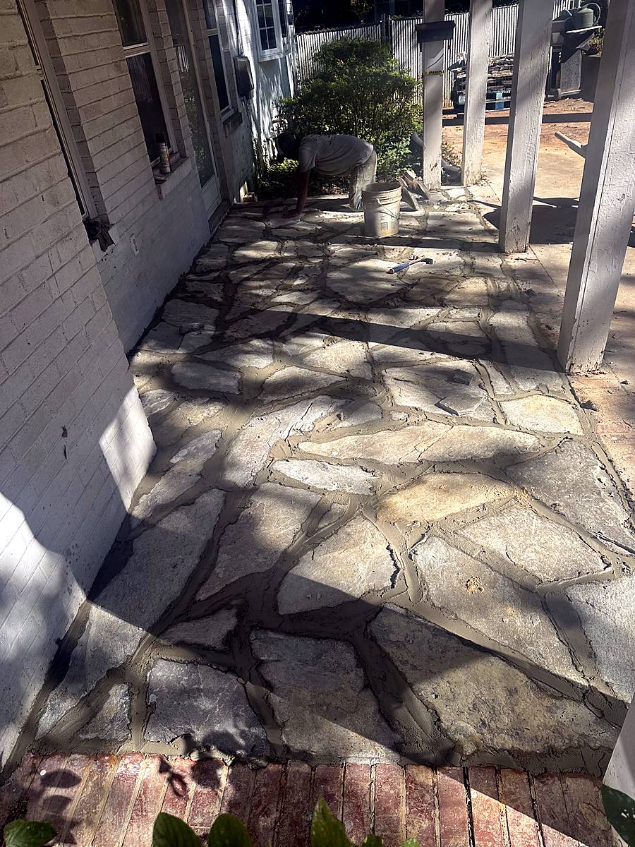 Flagstone porch